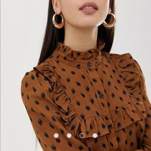 ASOS balloon sleeve midi dress